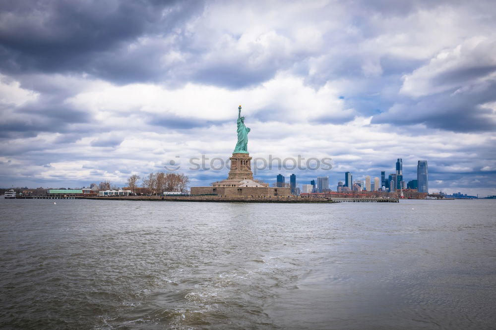 Similar – Image, Stock Photo Skyline Jersey City. Town