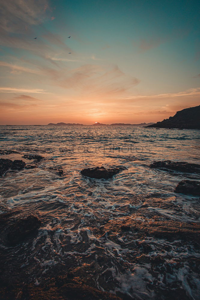 Similar – Evening at the beach in Cornwall