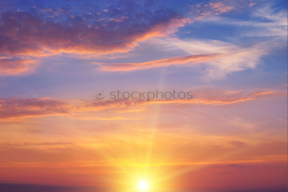 Similar – Image, Stock Photo the sun Sunset Above