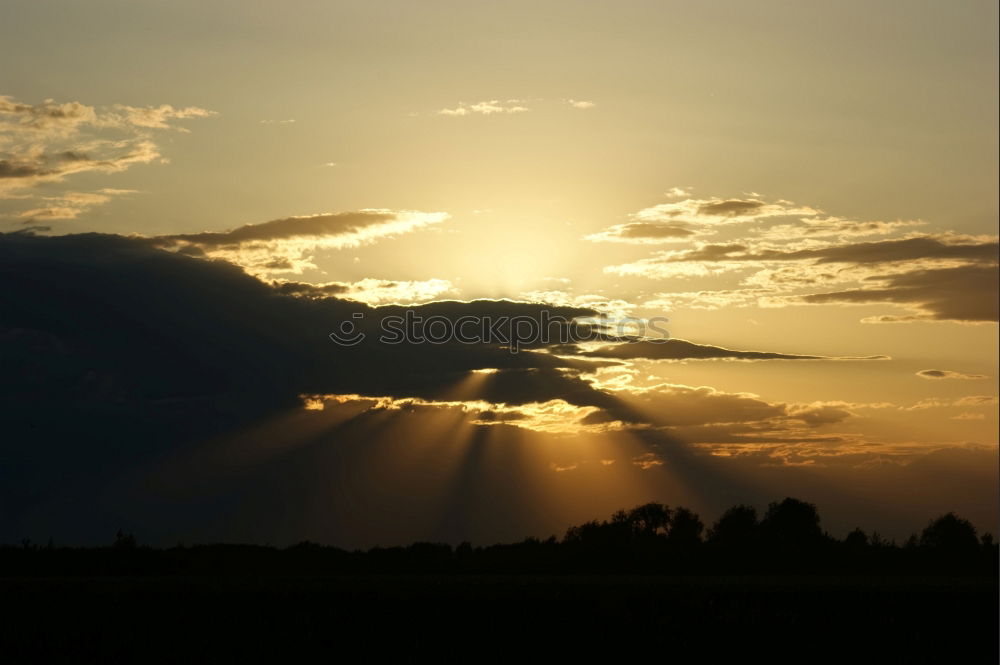 Similar – Image, Stock Photo Sunset in Heeg #3 Clouds