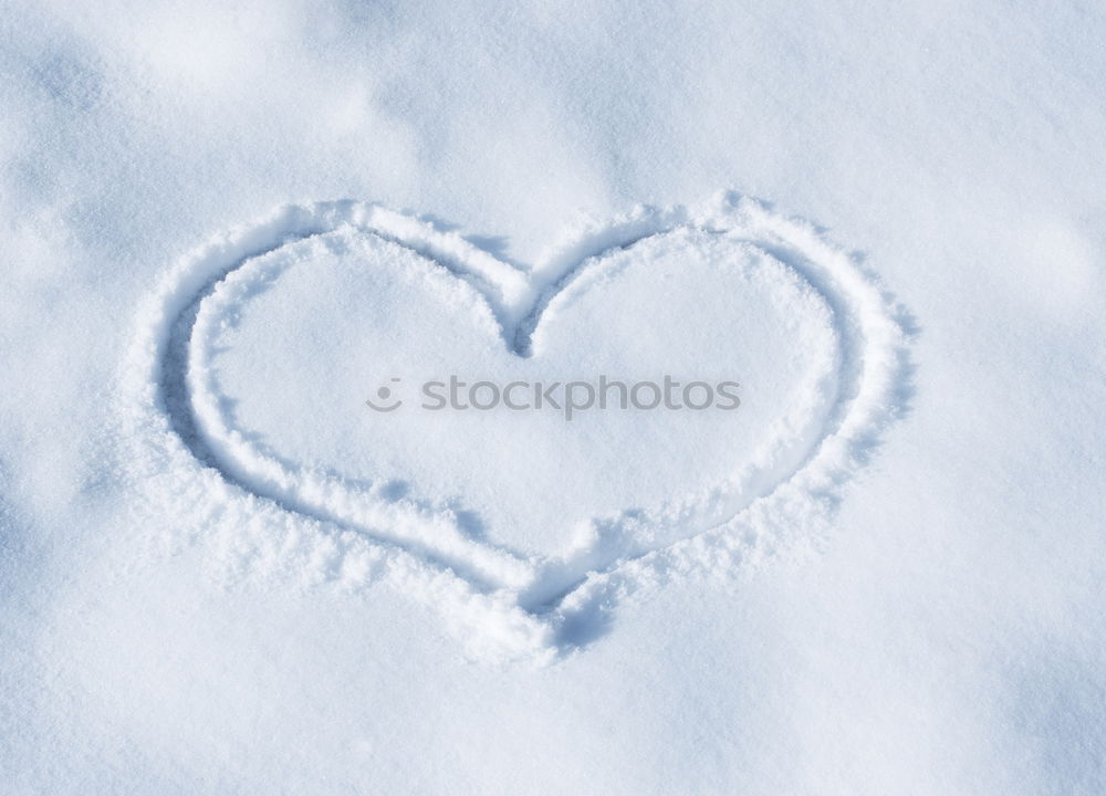 Similar – Image, Stock Photo Snow heart shape on car.