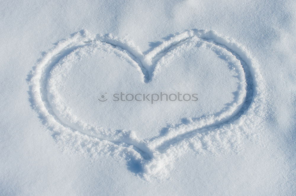 Similar – snow heart Flake Cold