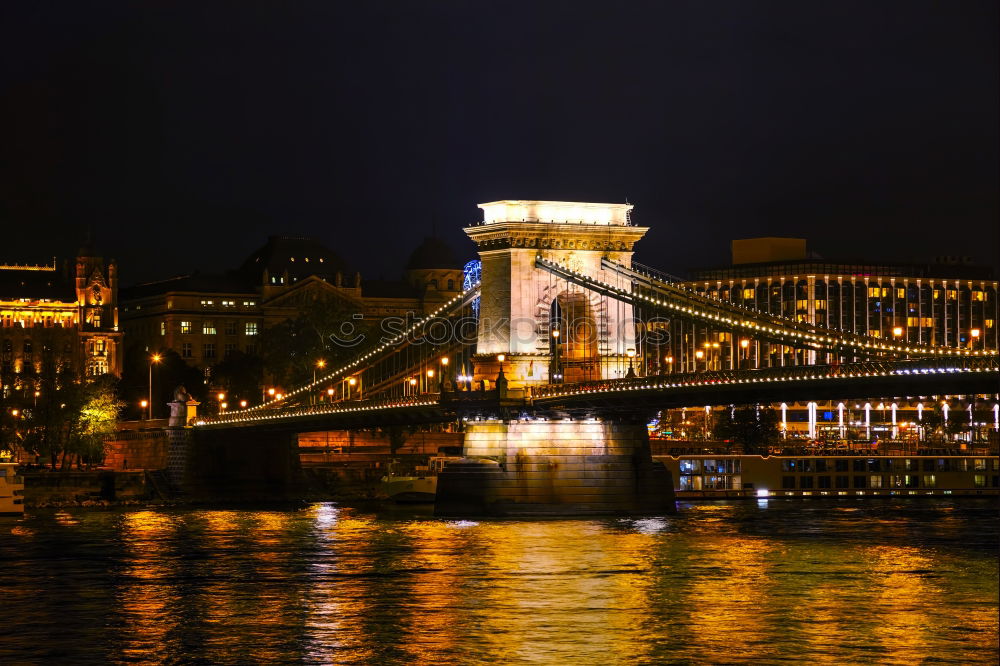 Similar – Cologne Cathedral, Rhine and Hohenzollern Bridge at night