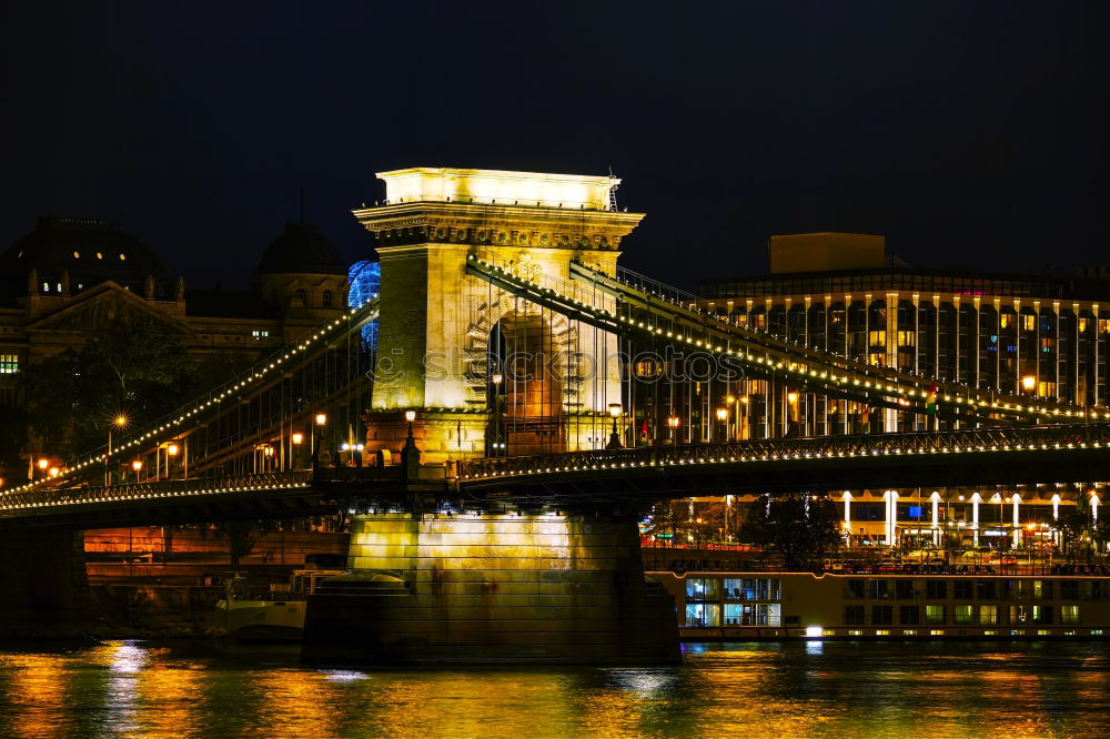 Similar – Cologne Cathedral, Rhine and Hohenzollern Bridge at night