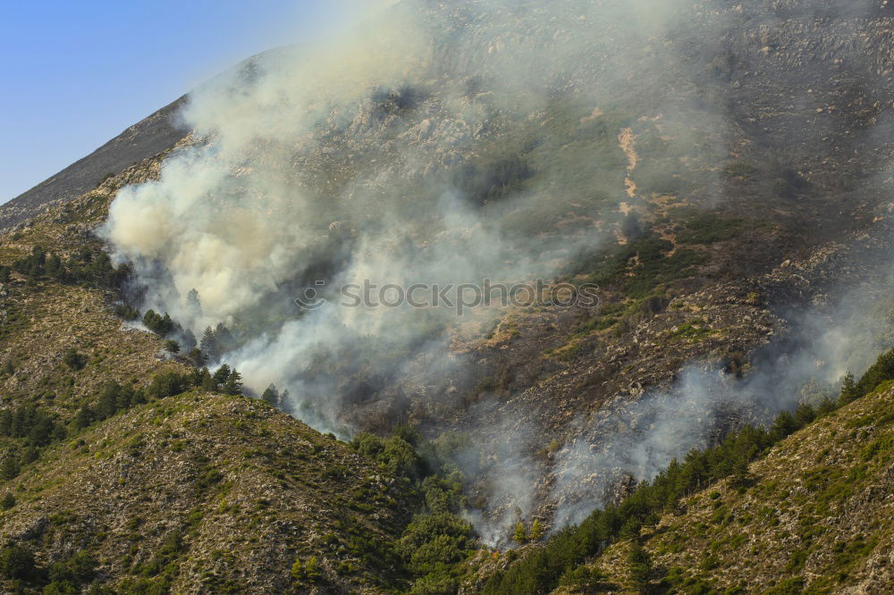 Similar – Image, Stock Photo Woolsey Brush Fire Flames and Smoke on Hillside Burning