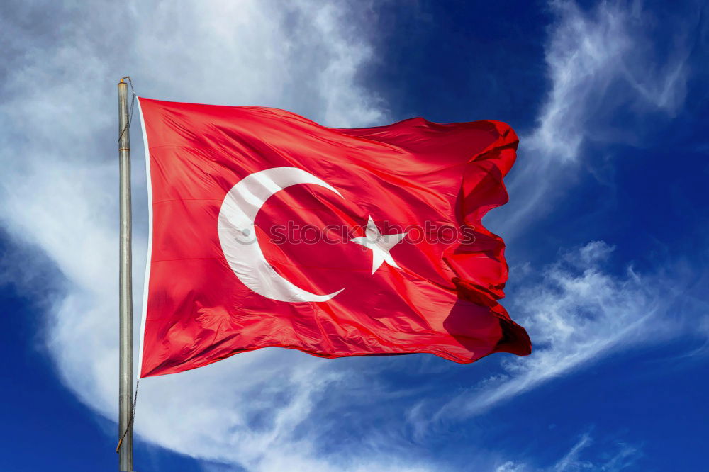 Similar – Image, Stock Photo Fluttered in Turkey Flag