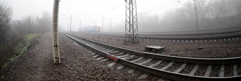 Similar – Frozen clock in snowy train station