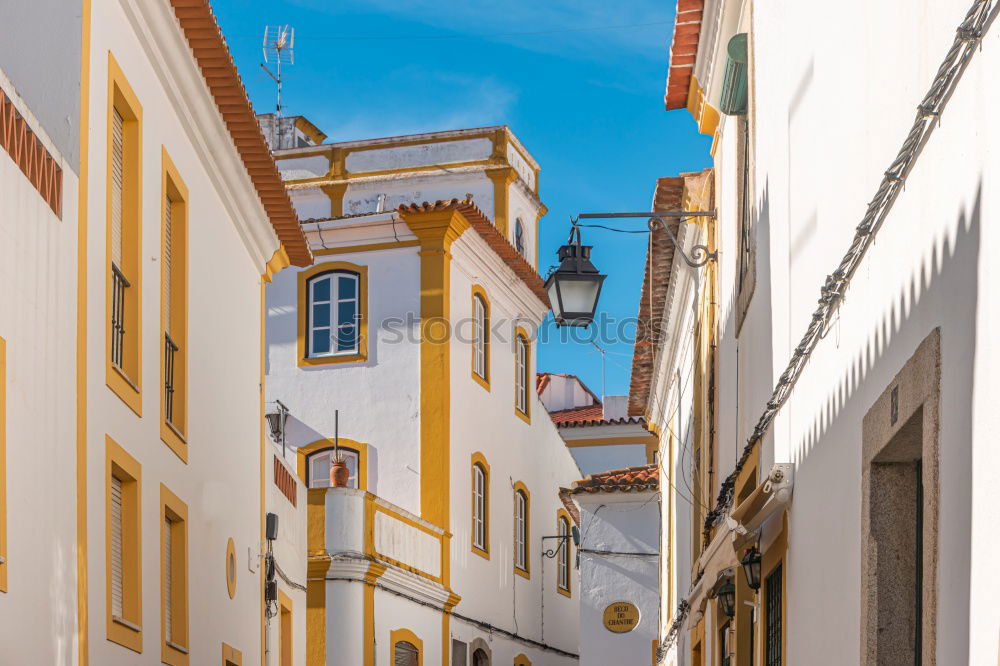 Similar – Image, Stock Photo Colorful Buildings On Narrow Street In Cascais City Of Portugal