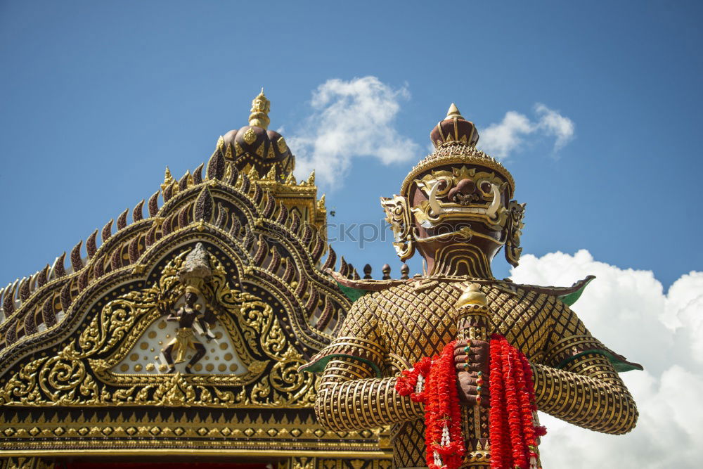 Similar – Colorful statue at Wat Phra Kaew temple, Bangkok