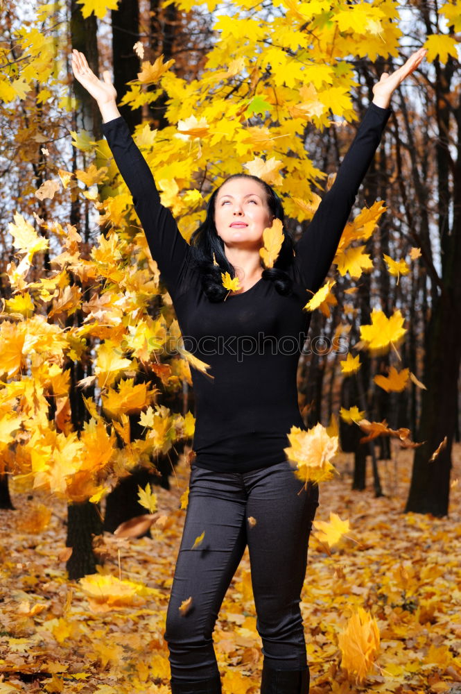 Similar – Black woman with afro hair celebrating with confetti.