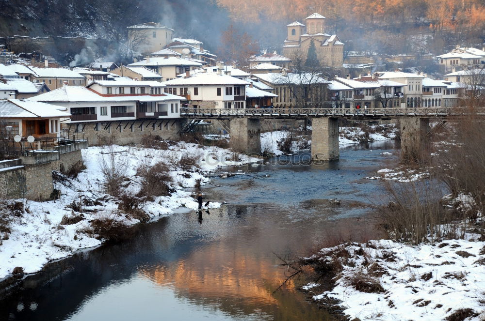 winter cityscape