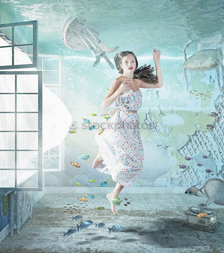 Similar – Image, Stock Photo Young woman with suitcase in a dirndl in front of a closed location