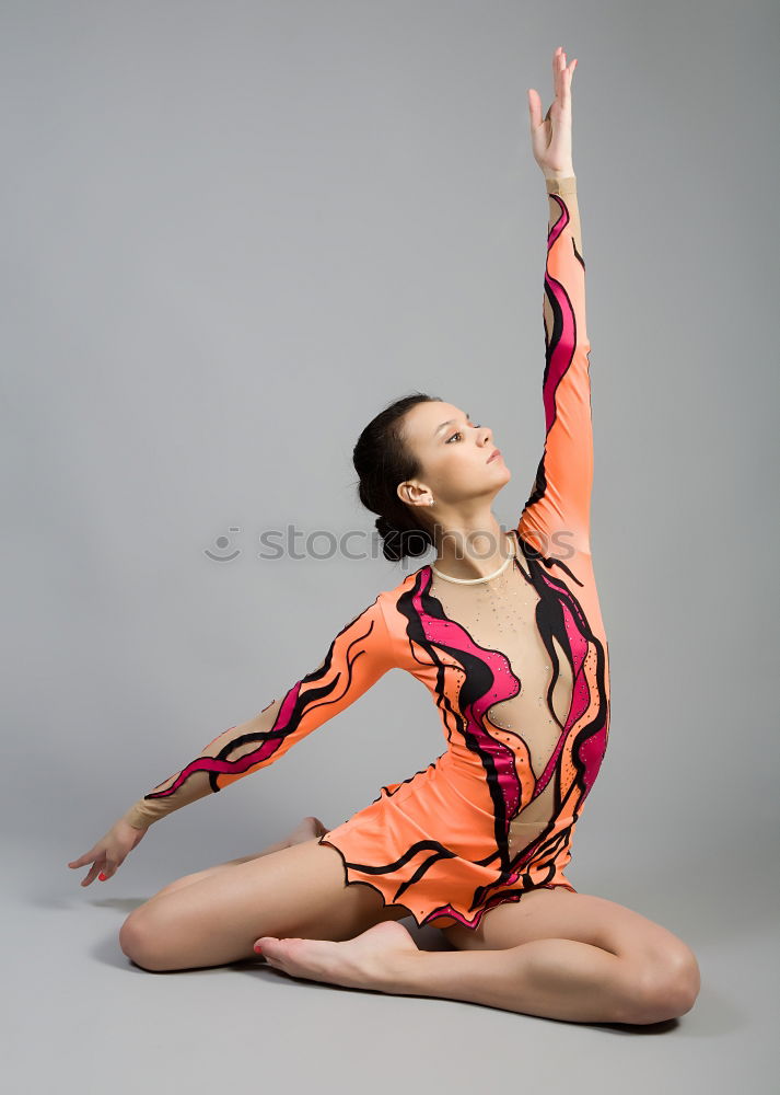 Similar – Young woman dancing in studio