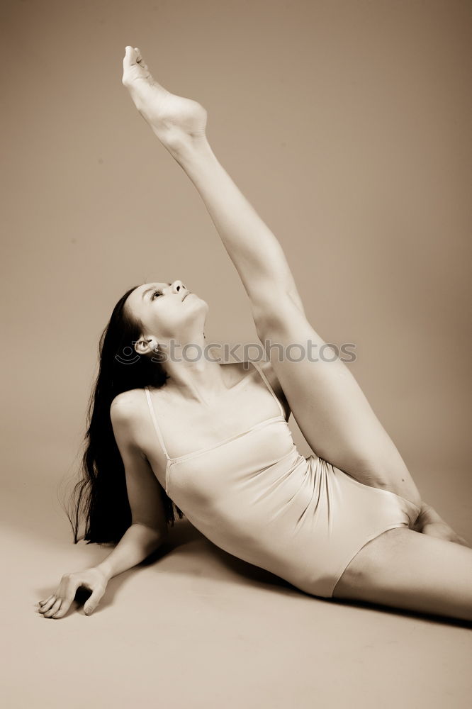 Similar – Young woman dancing in studio