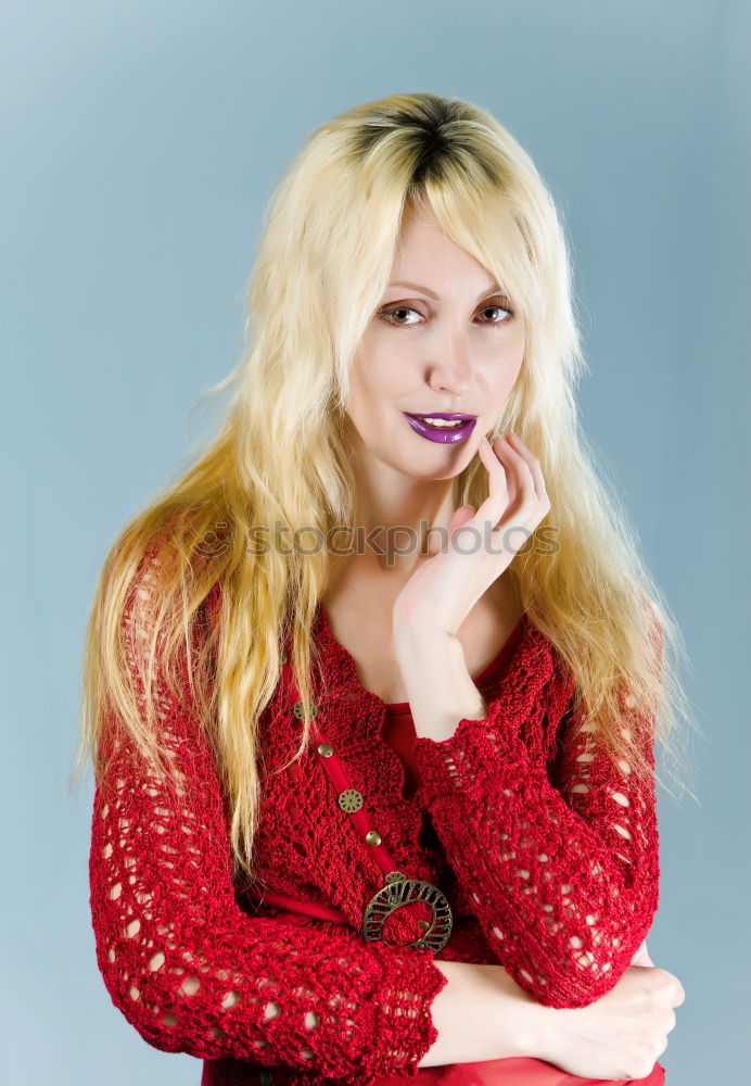 Similar – Image, Stock Photo Young cool woman in a studio shoot