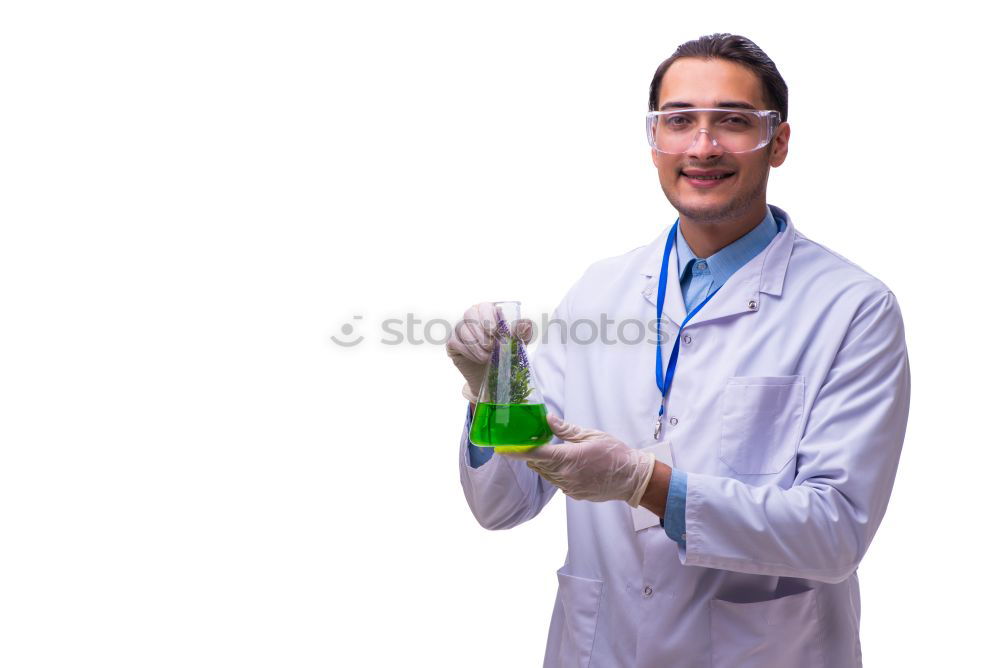 Similar – Image, Stock Photo Young man in lab