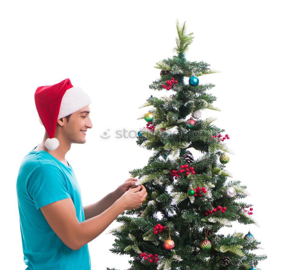 Similar – Image, Stock Photo Santa Claus comes into the house
