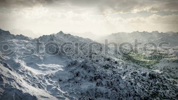 Similar – Image, Stock Photo Sun, snow and mountains