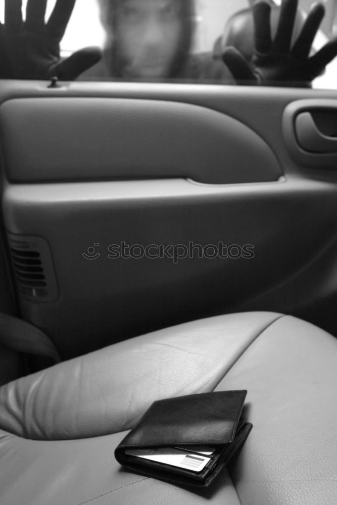 Similar – Image, Stock Photo taxi driver in the car waiting for the client