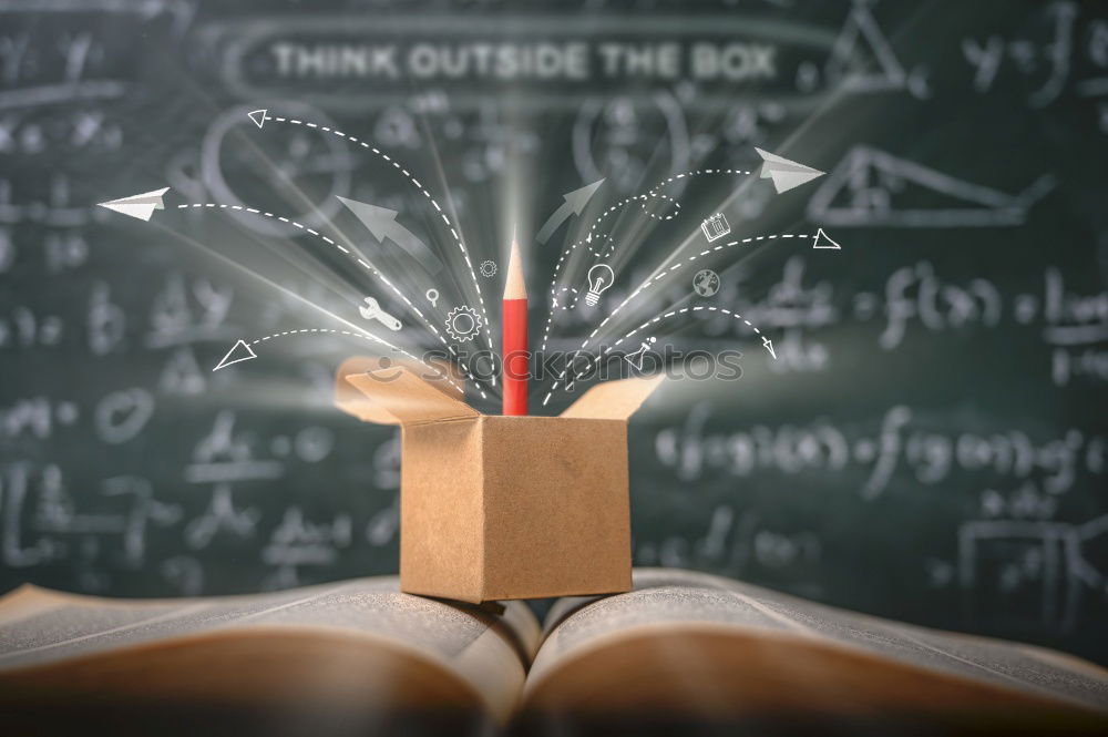 Similar – Education concept books on the desk in the auditorium