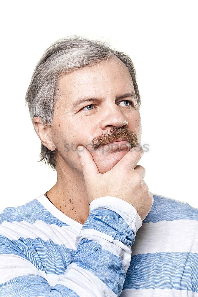Similar – Image, Stock Photo Smiling old man with white hair