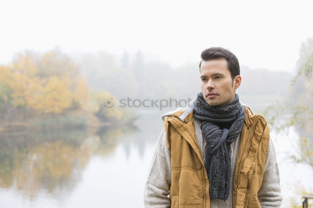 Similar – Image, Stock Photo young man in the woods