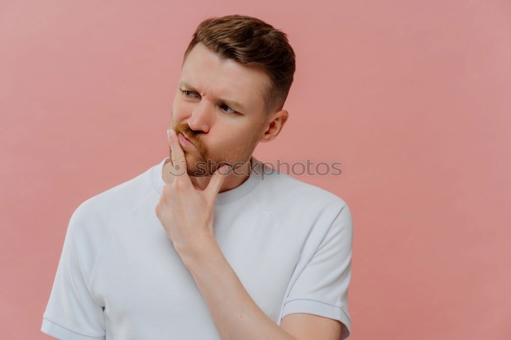 Similar – Image, Stock Photo Yoga teacher portrait. Red hair man with a red beard