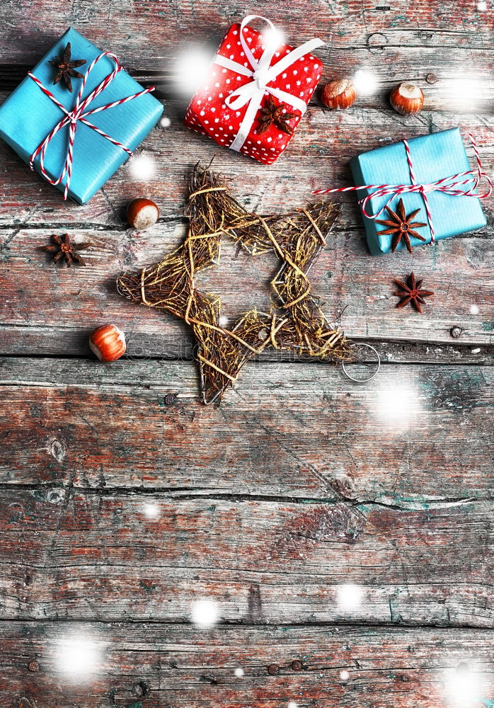 Similar – Table with Christmas decoration and notebook