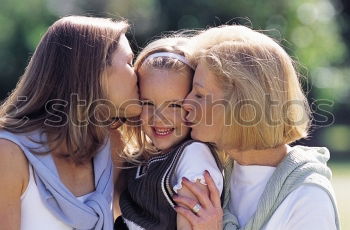 Similar – Image, Stock Photo Mother with child in park