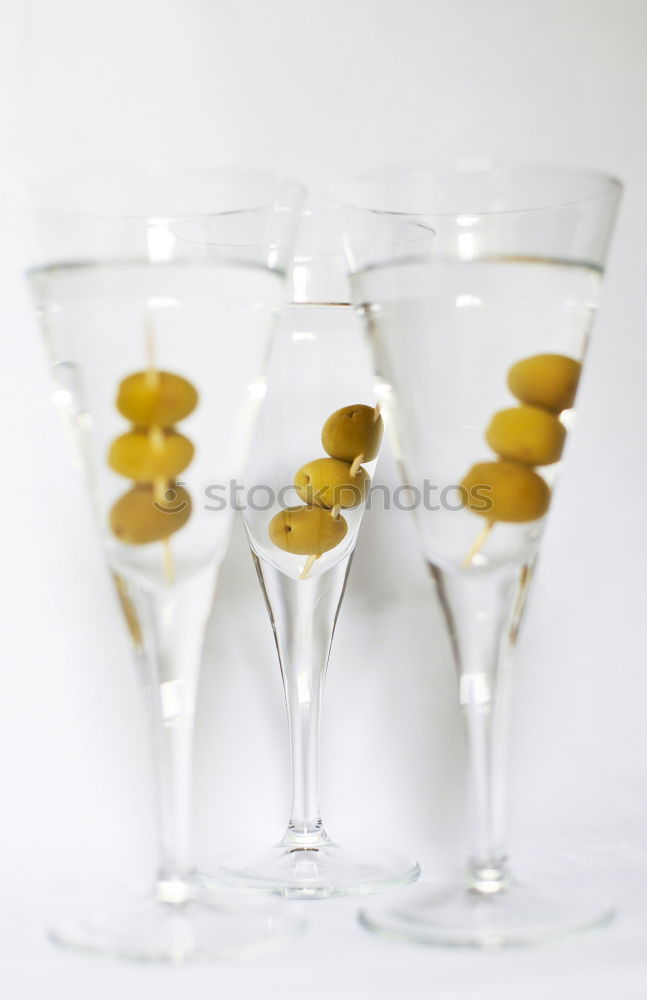 Classic Dry Martini with olives