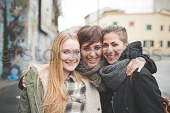 Similar – Image, Stock Photo Atttractive young women waiting for train