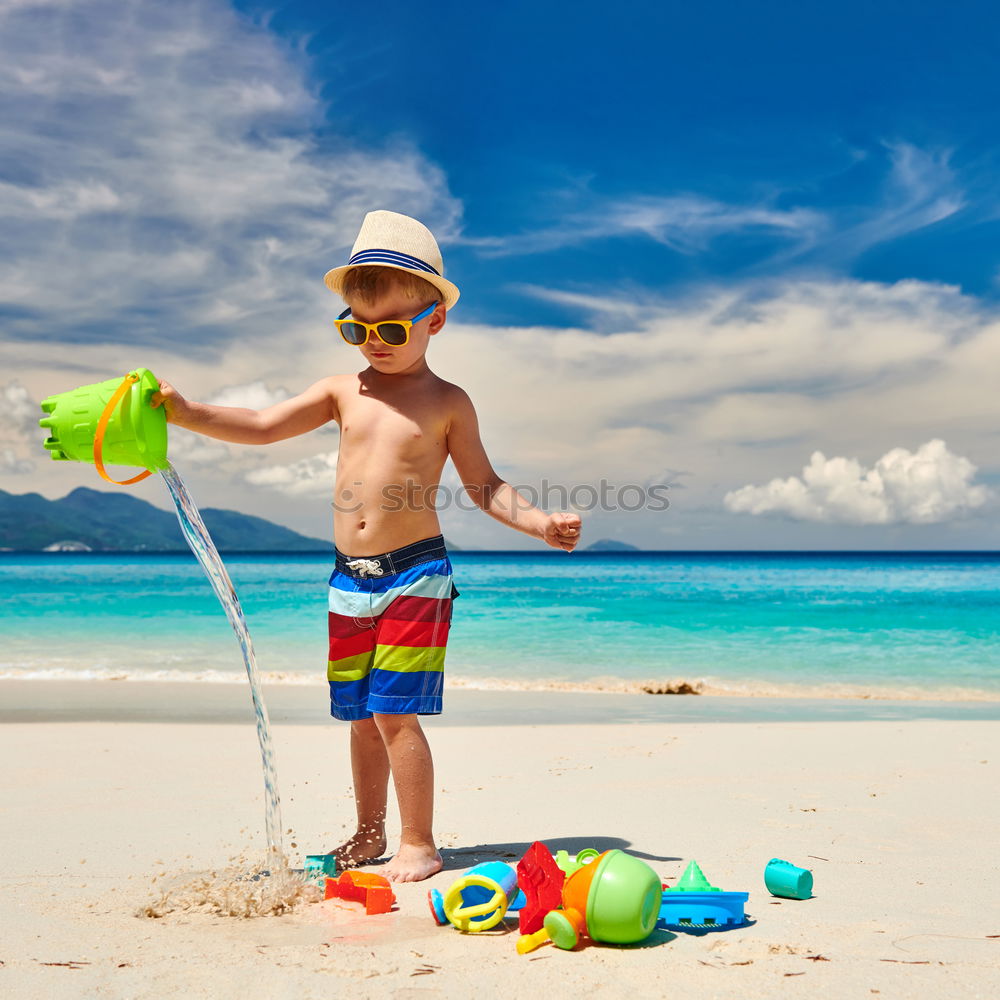 Similar – Image, Stock Photo Little boy with rubber ring