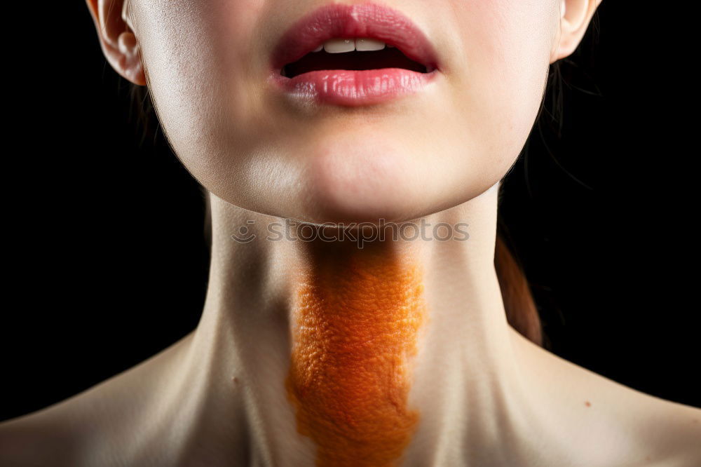 Similar – Image, Stock Photo bridle tongue Woman Lips