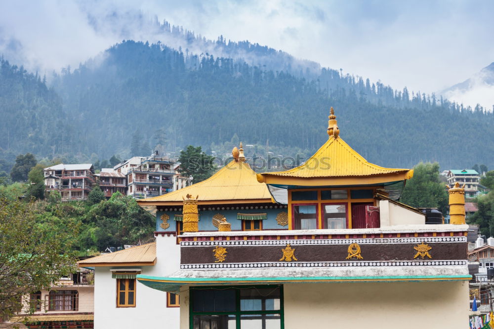 Similar – Image, Stock Photo Paro Dzong (Rinpung Dzong) in Bhutan