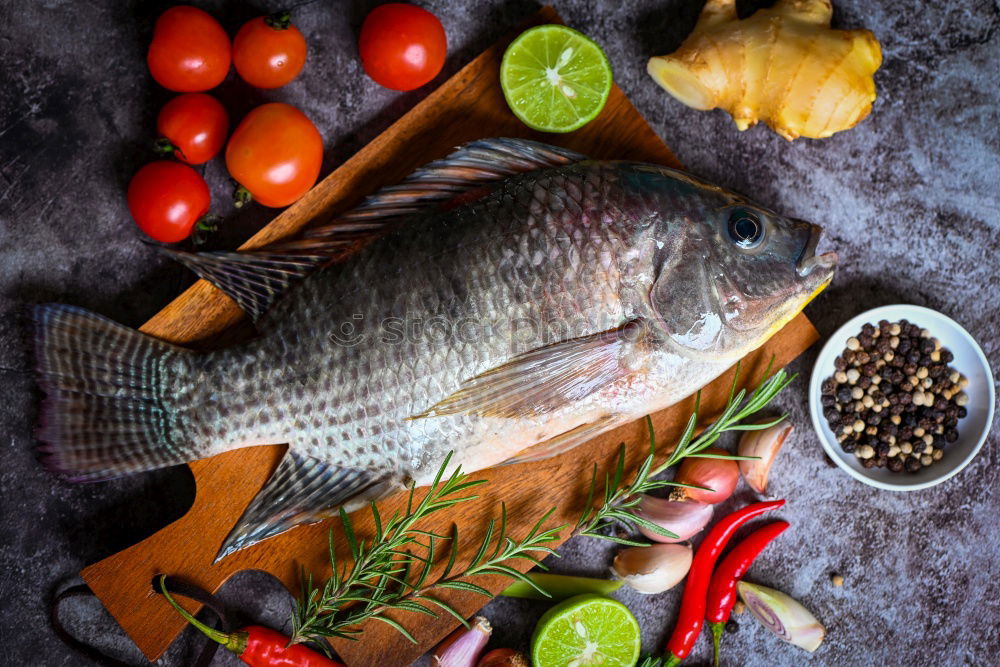 Similar – Image, Stock Photo Fresh mussels in a pot with herbs and spices