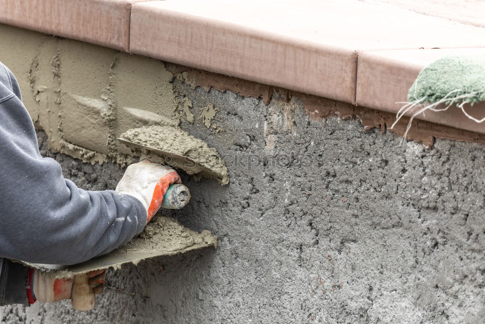 Similar – Image, Stock Photo grass pavers Craftsperson