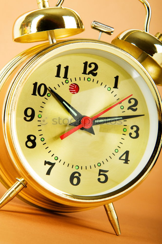 Similar – Image, Stock Photo Close up one red alarm clock over yellow background