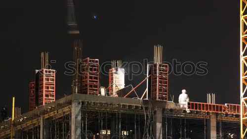 Foto Bild Baustelle Berlin Lehrter Bahnhof bei Nacht