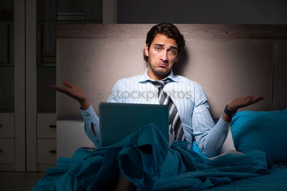Similar – Image, Stock Photo Young couple reading book on couch at home