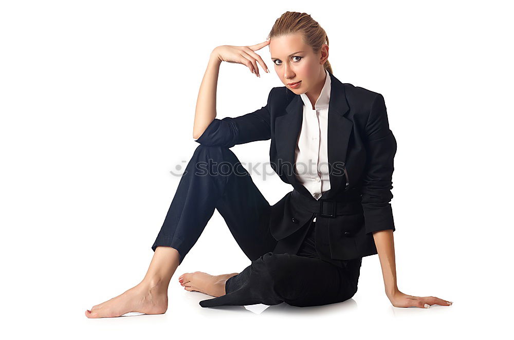 Similar – Image, Stock Photo Woman in an armchair