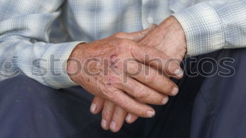 Similar – Image, Stock Photo A Detail of An Old Woman Hands On Her Traditional Skirt