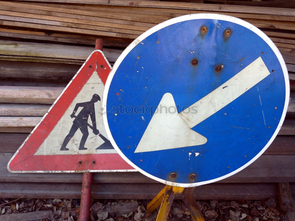 Similar – Dead end traffic sign with eyes