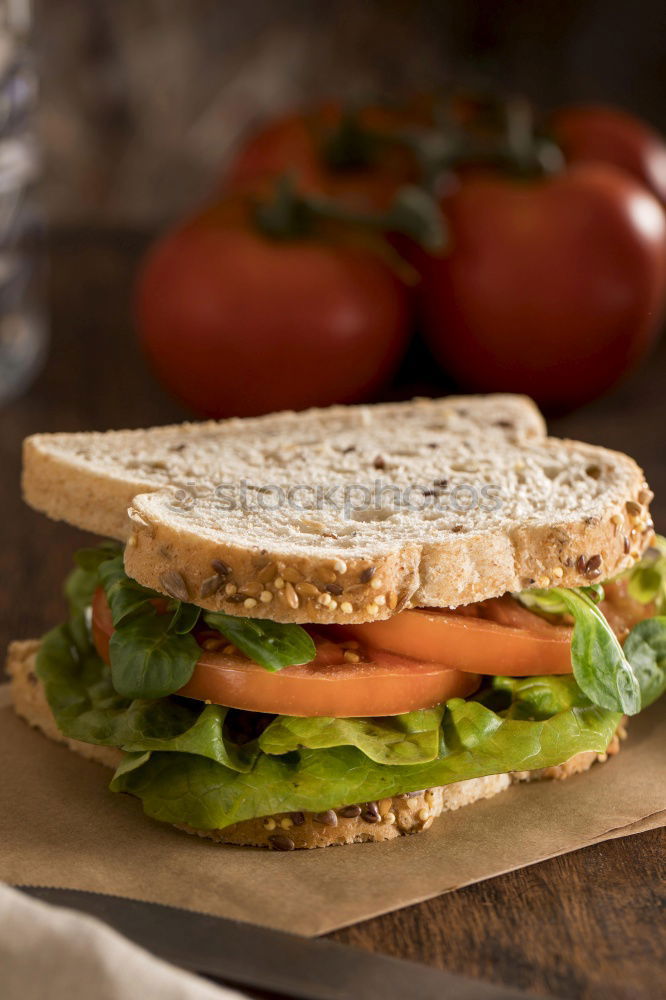 Similar – Image, Stock Photo Vegetarian sandwich