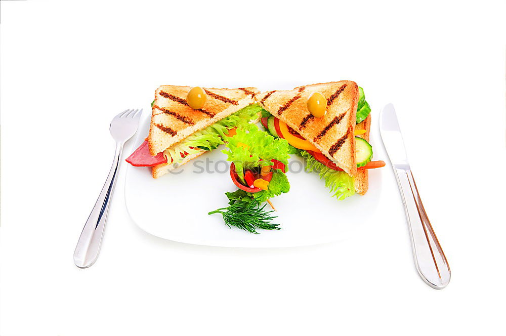 Similar – Image, Stock Photo Sandwiches on cutting board