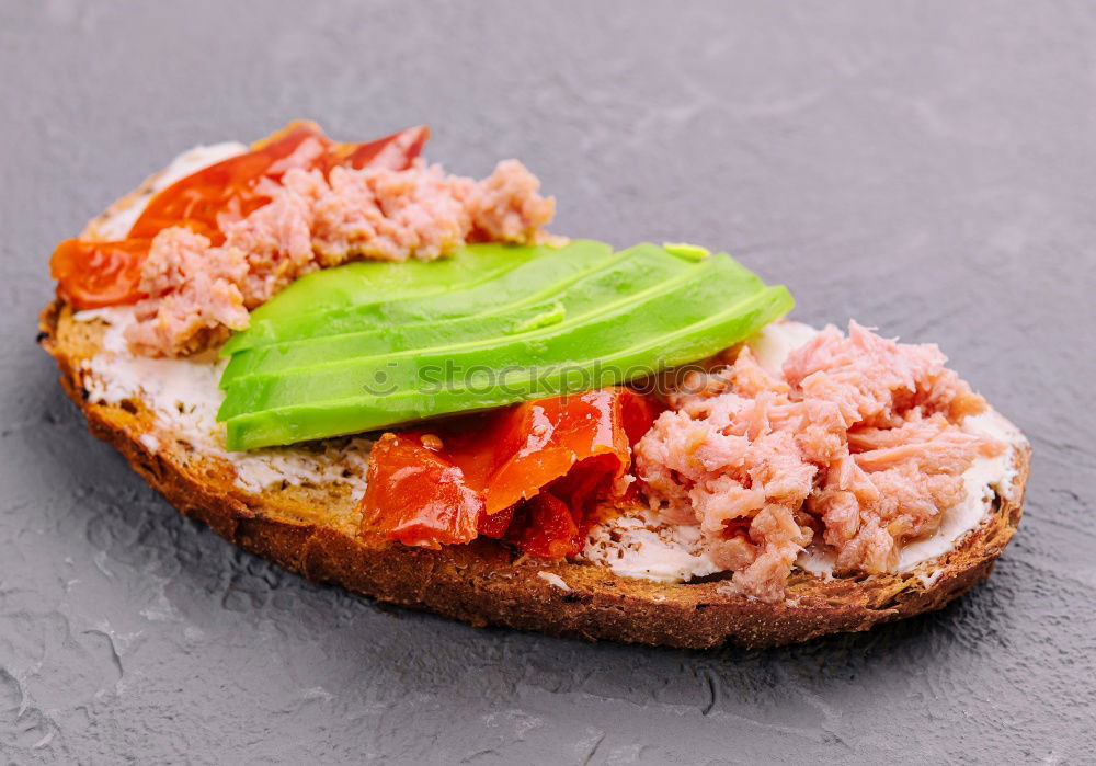 Similar – Image, Stock Photo Crispbread with ham Food