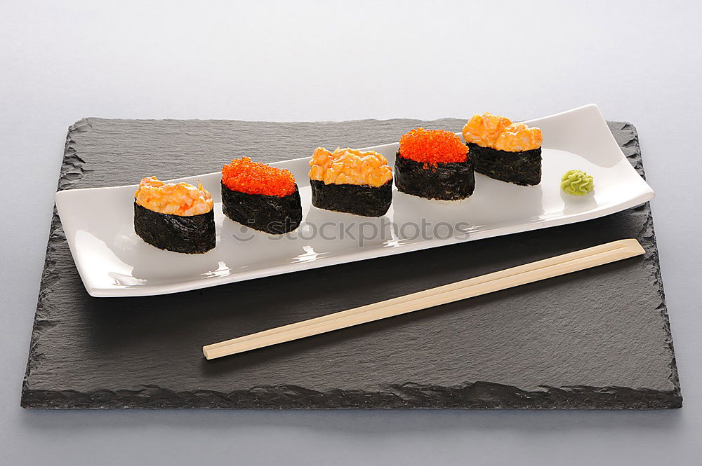 Similar – sushi assortment and soy sauce