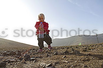 Image, Stock Photo Stone desert with girls