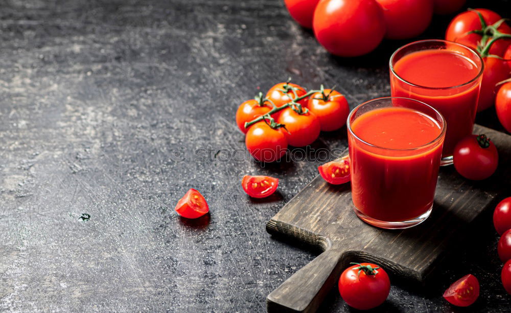 Similar – Carrot juice in glass jars and iron mug