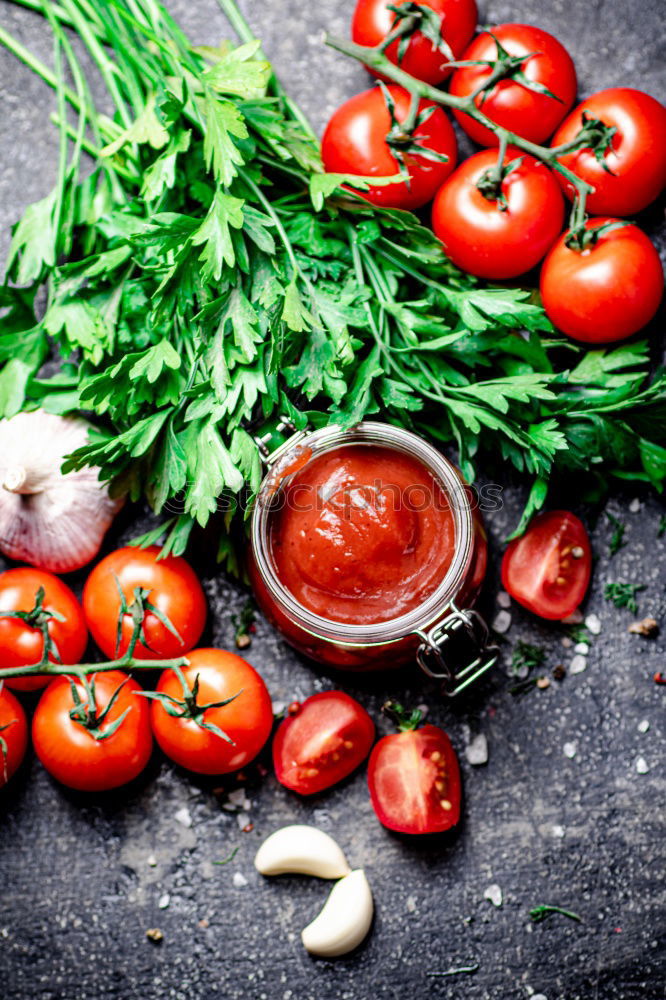 Similar – Image, Stock Photo Gazpacho spanish cold soup