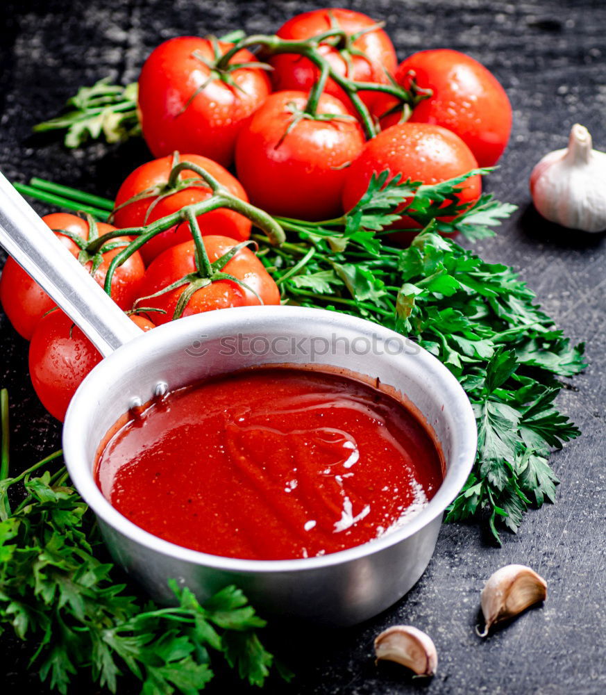 Similar – Image, Stock Photo Gazpacho spanish cold soup